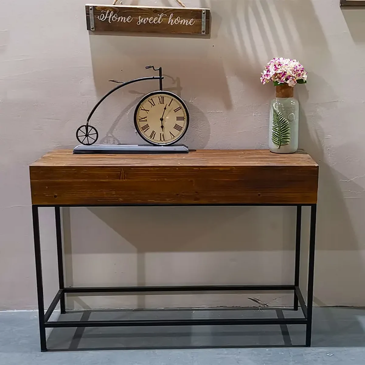 Modern Solid Wood Console Accent Table