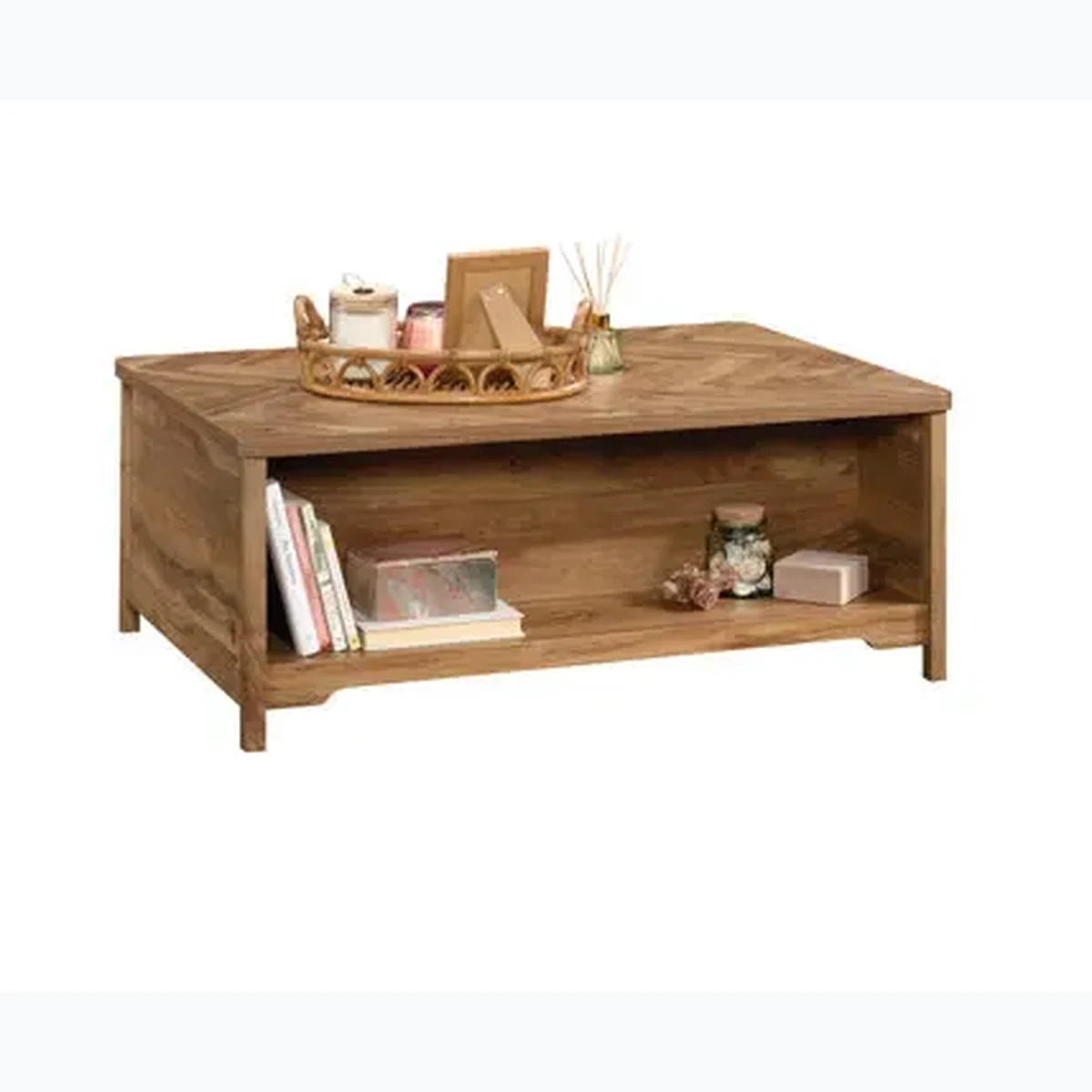 Classic Solid Wood Rectangle Coffee Accent Table
