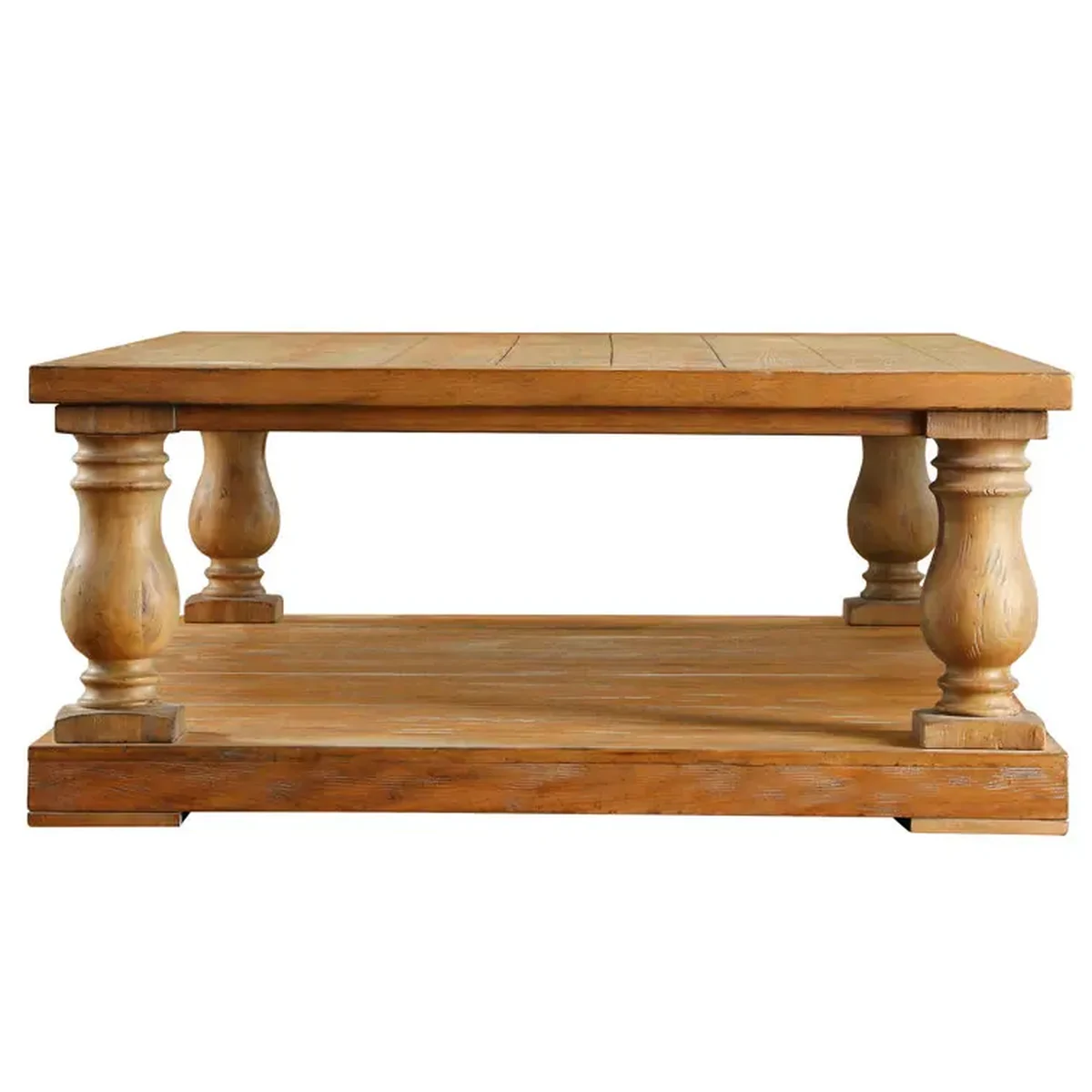 Classic Solid Wood Rectangle Coffee Accent Table
