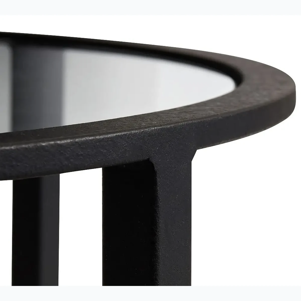 Modern Glass Round Coffee Accent Table