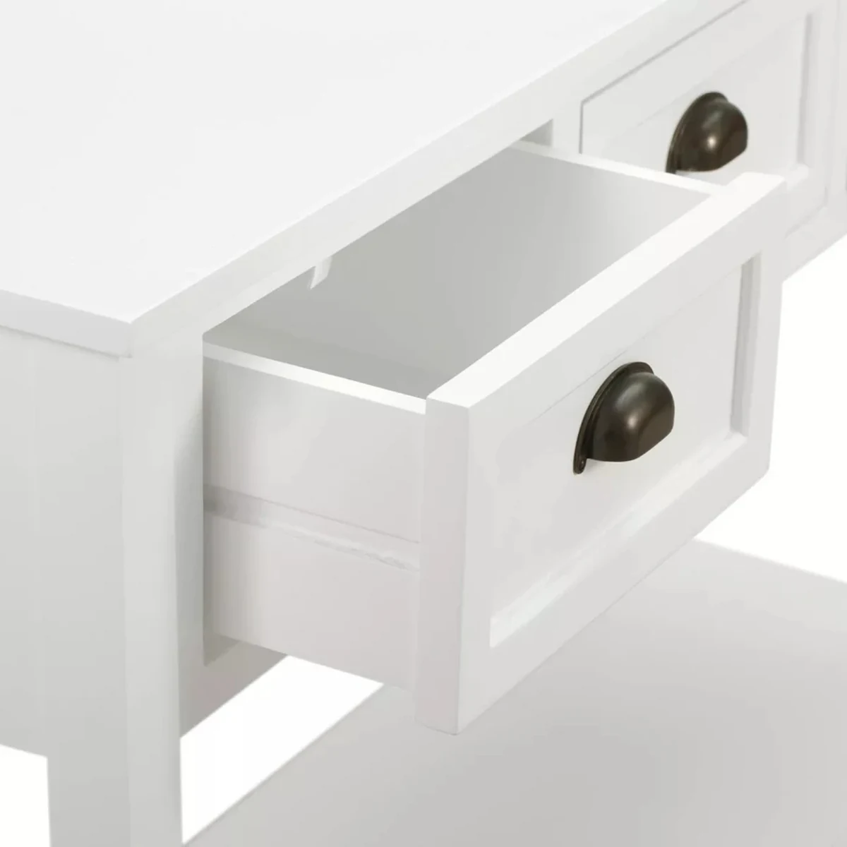 Vintage Glass Console Accent Table