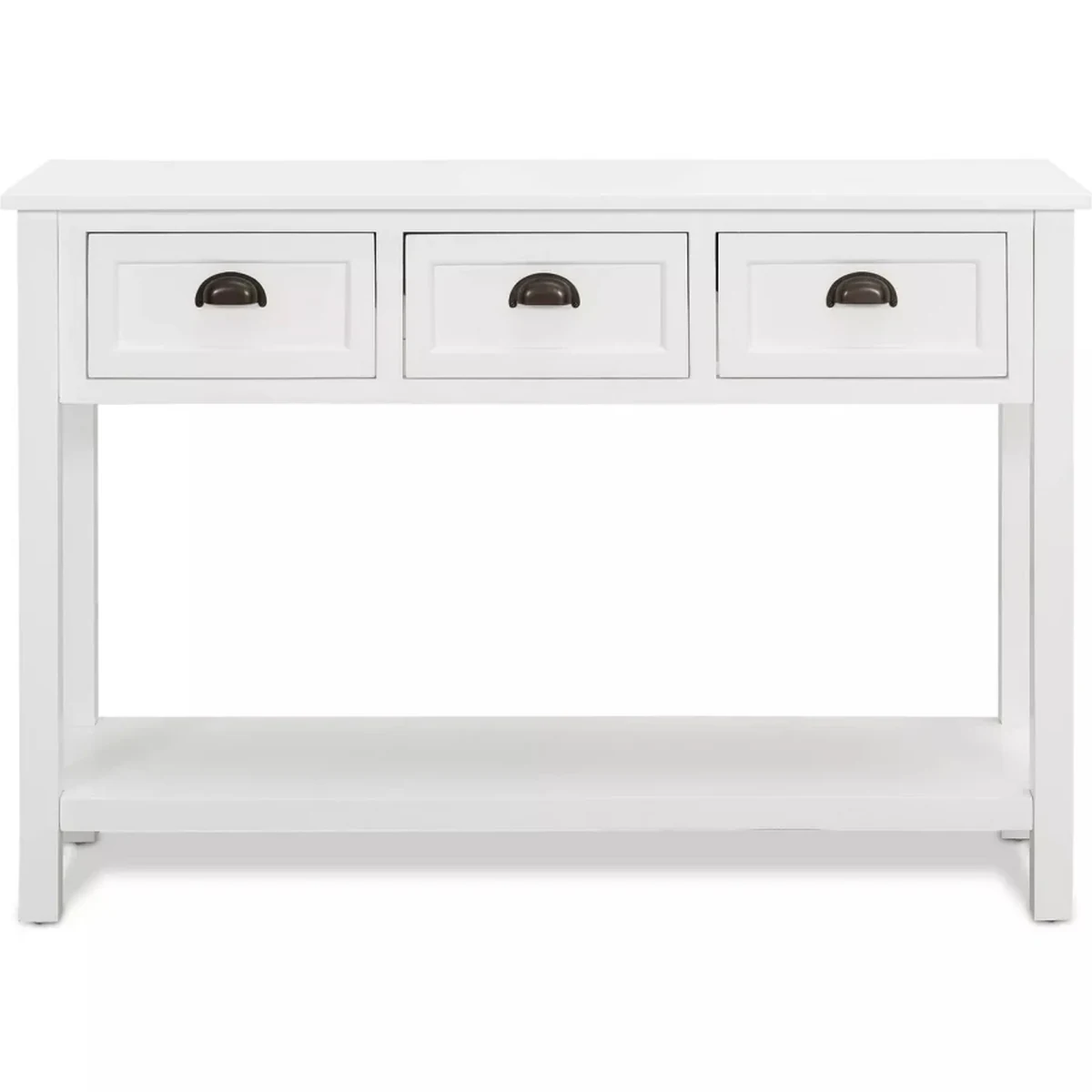 Vintage Glass Console Accent Table