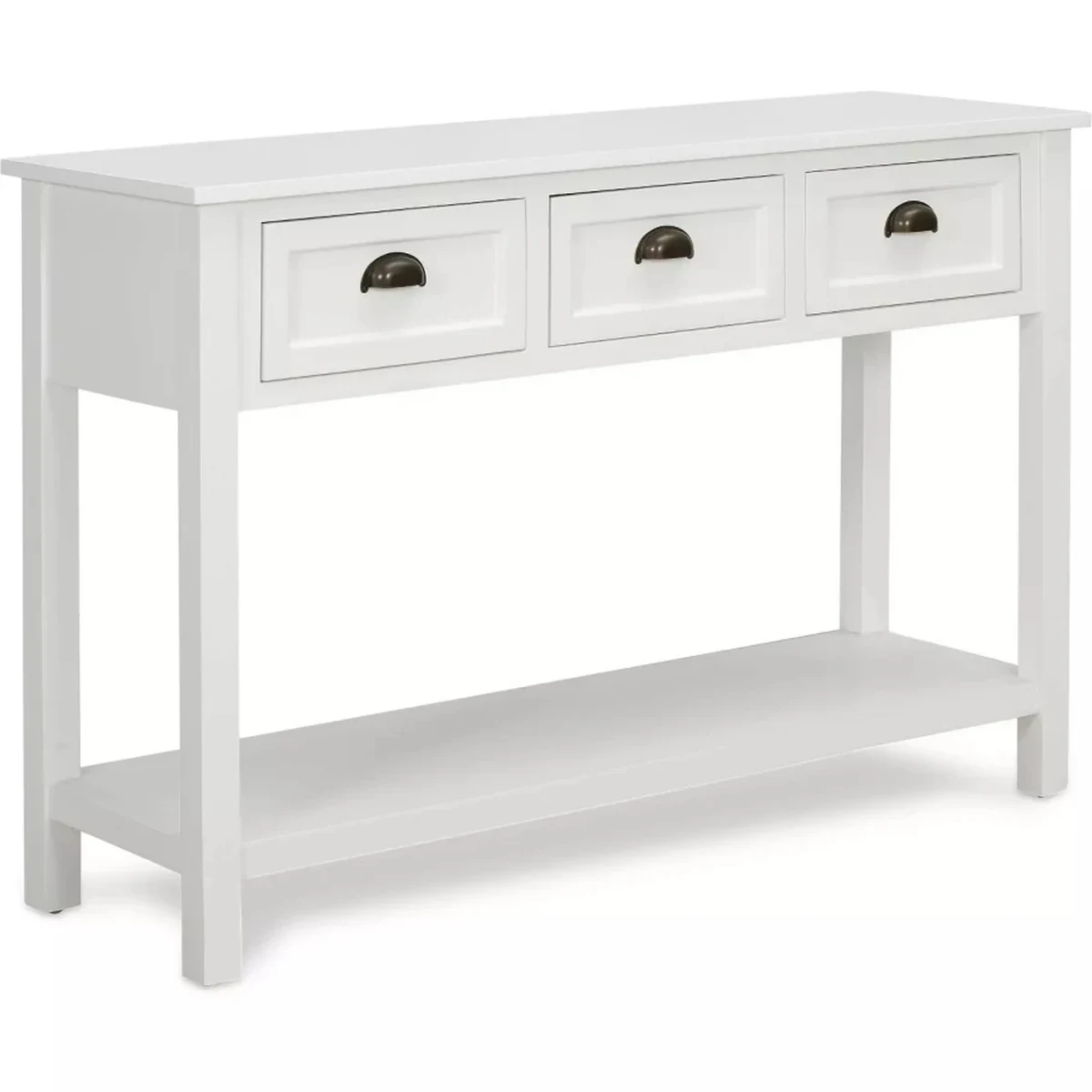 Vintage Glass Console Accent Table