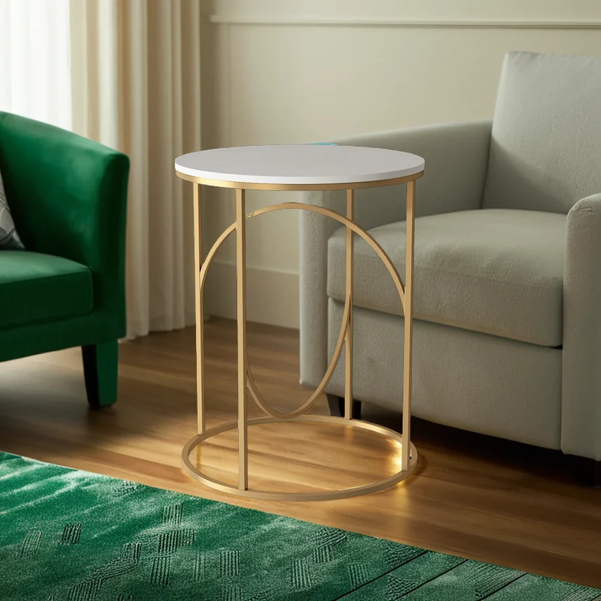 Classic Metal Coffee Side Accent Table