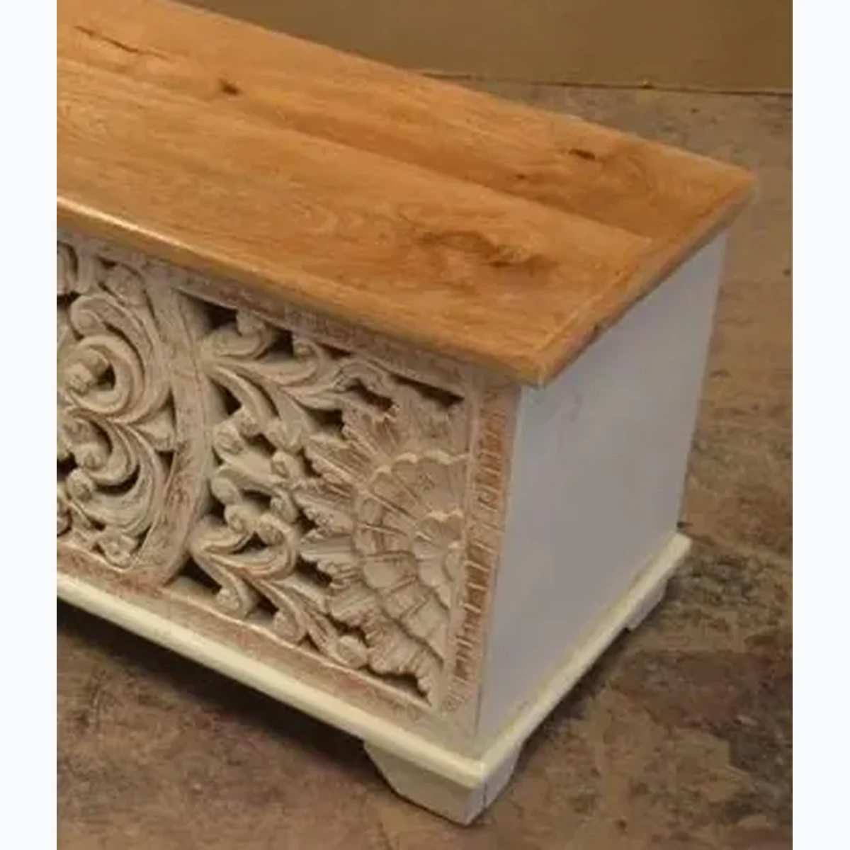 Classic Solid Wood Square Rectangle Accent Table
