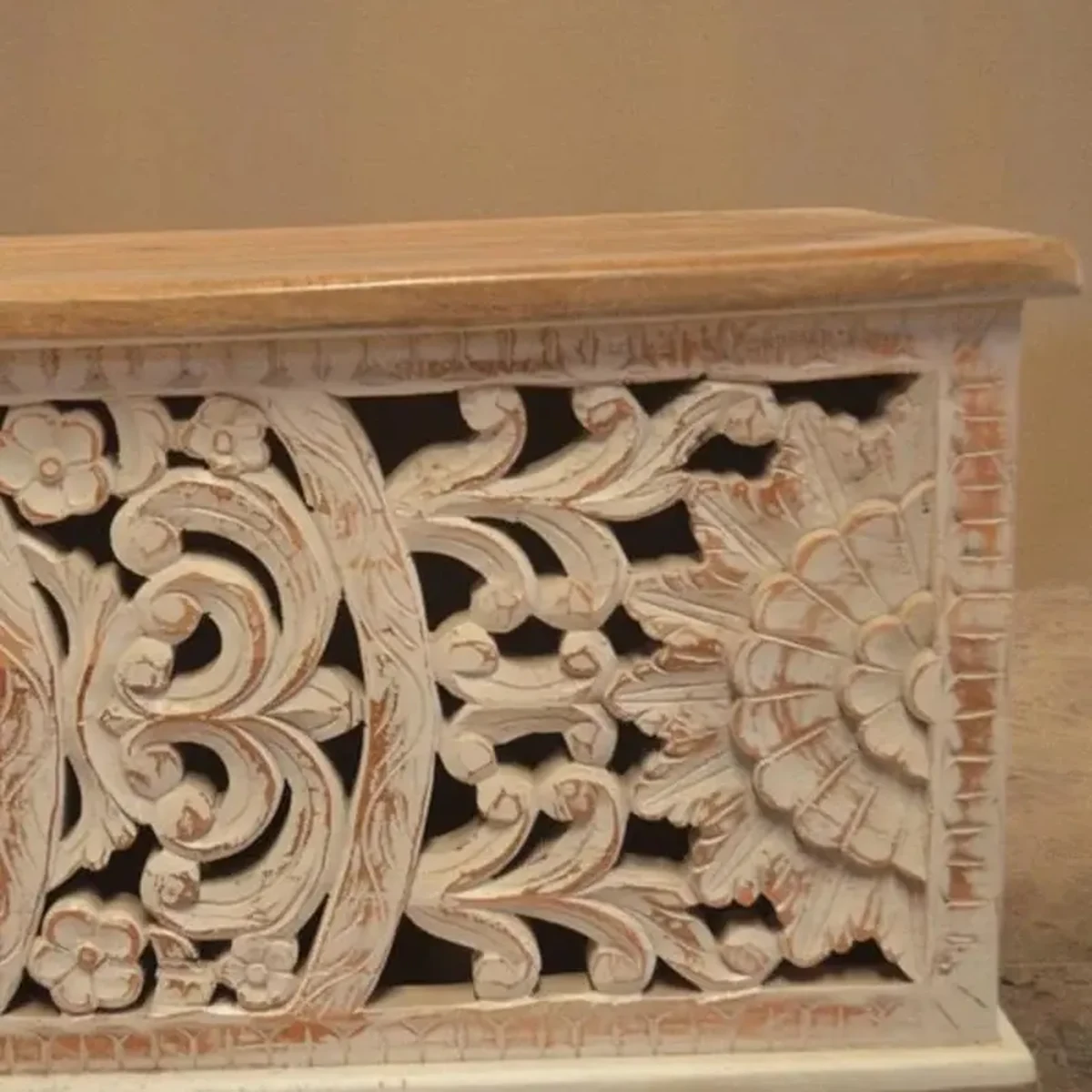 Classic Solid Wood Square Rectangle Accent Table