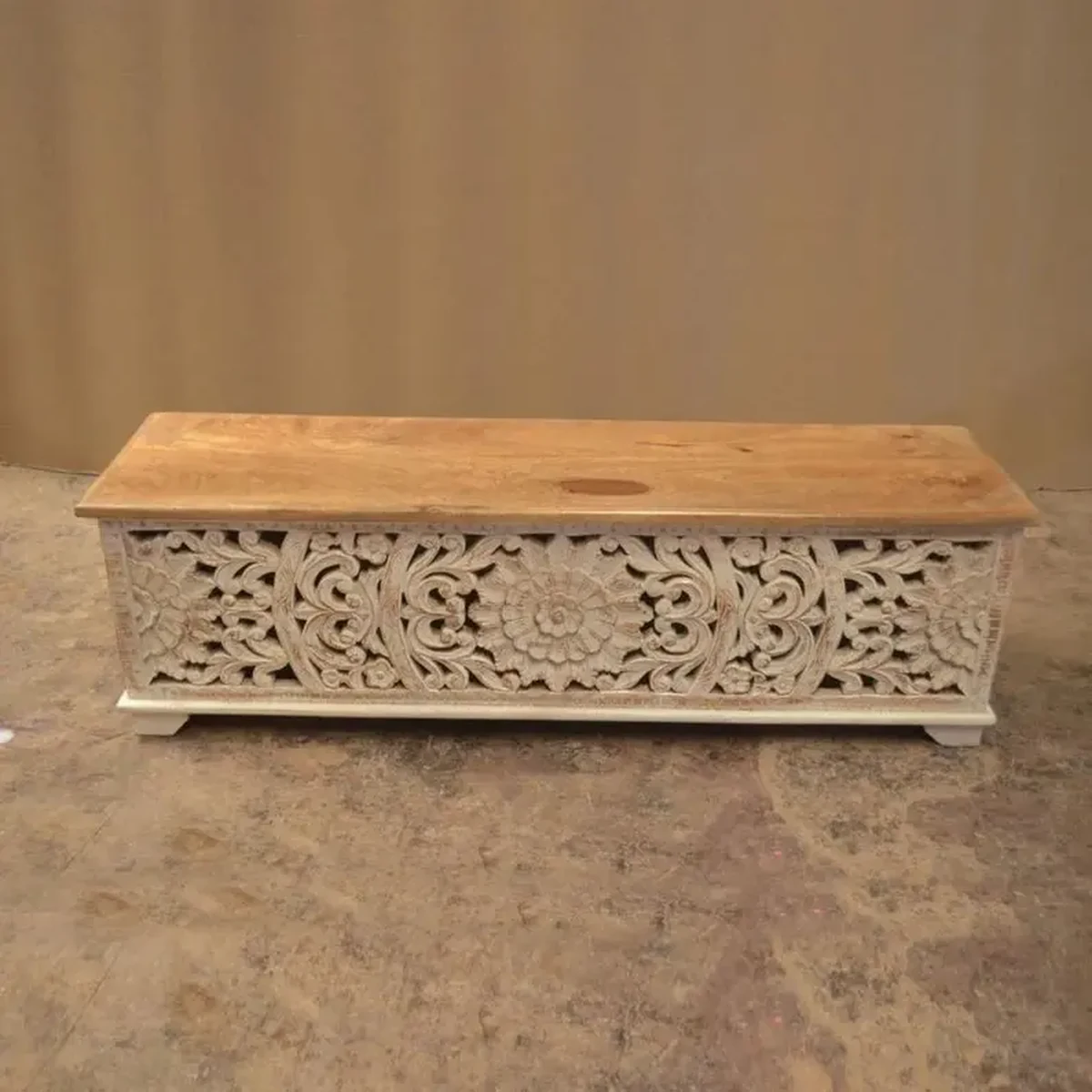 Classic Solid Wood Square Rectangle Accent Table