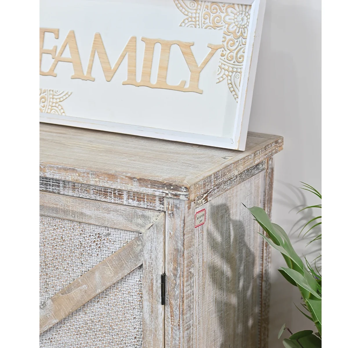 Antique Solid Wood Console Side Accent Table