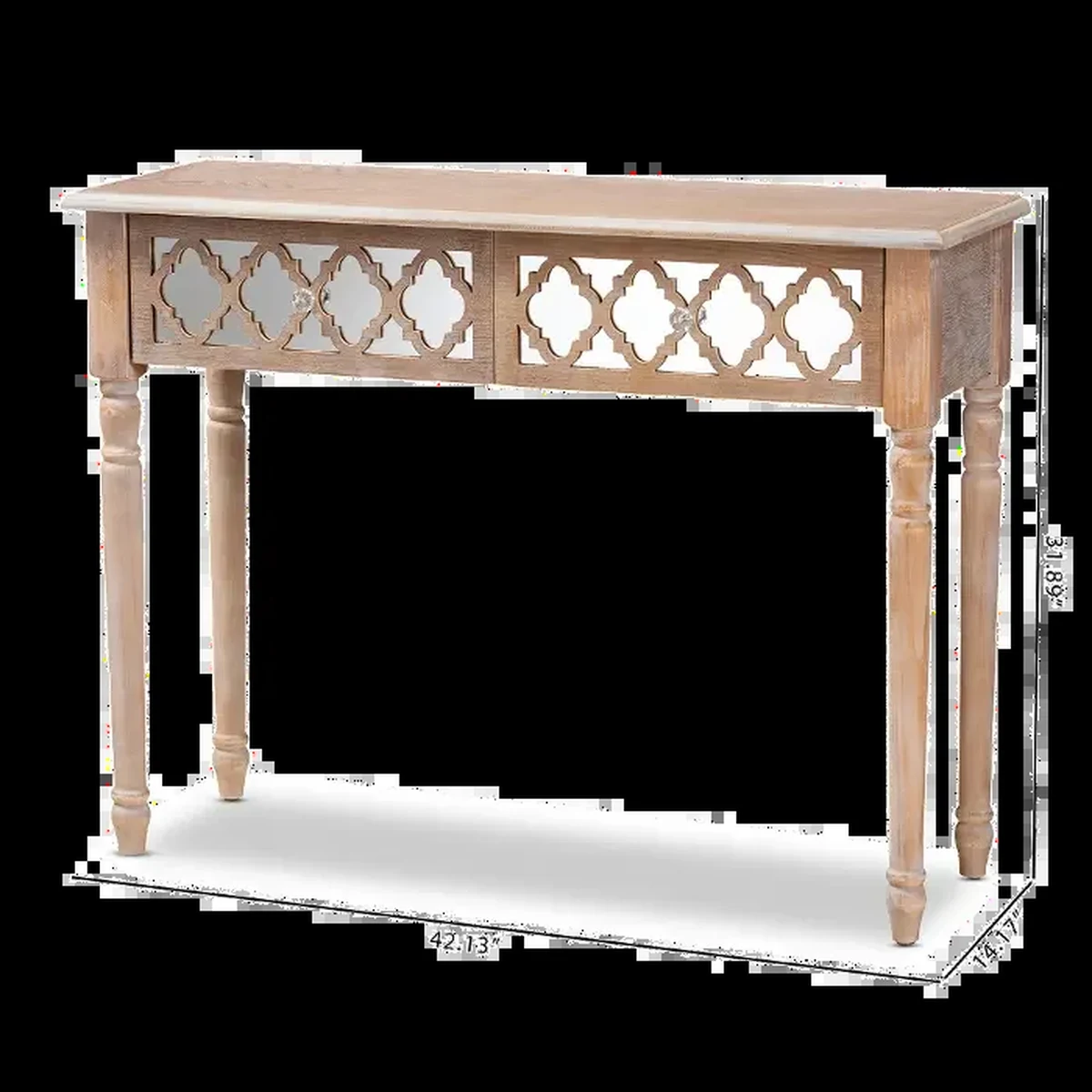 Rustic Solid Wood Console Accent Table