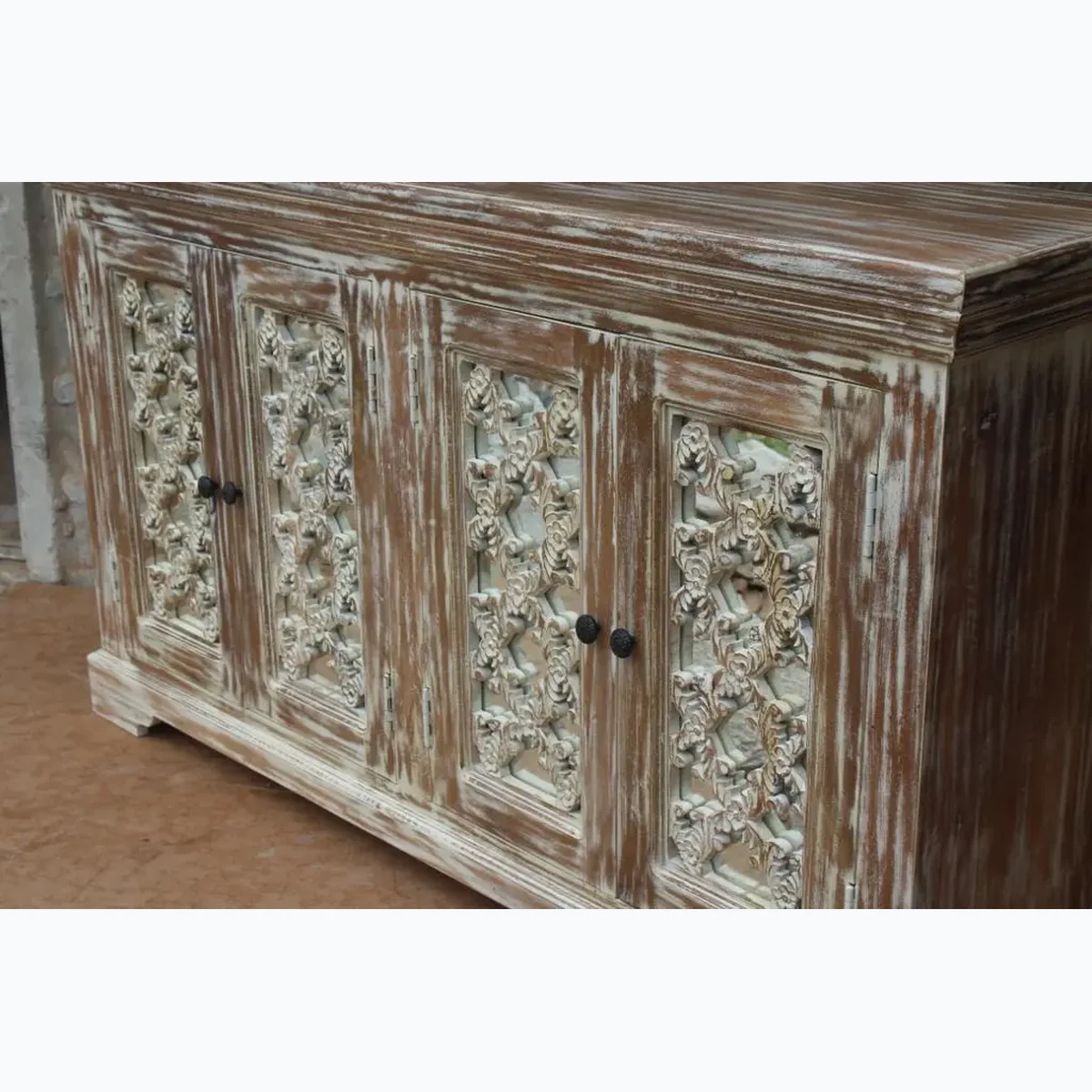 Classic Solid Wood Arched Arch Accent Table