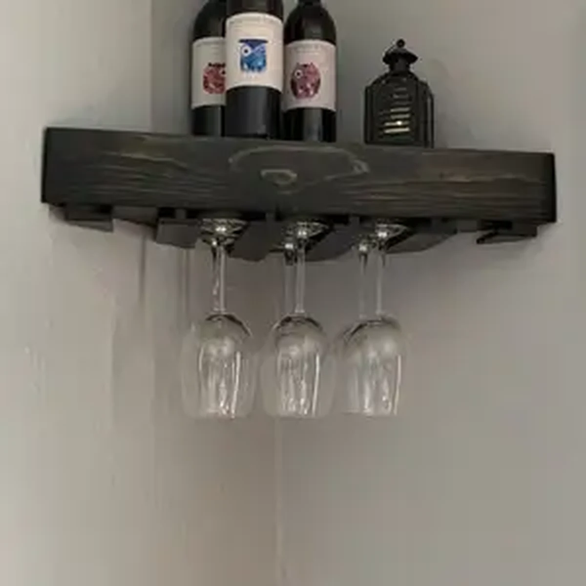 Classic Glass Floating Wine Rack