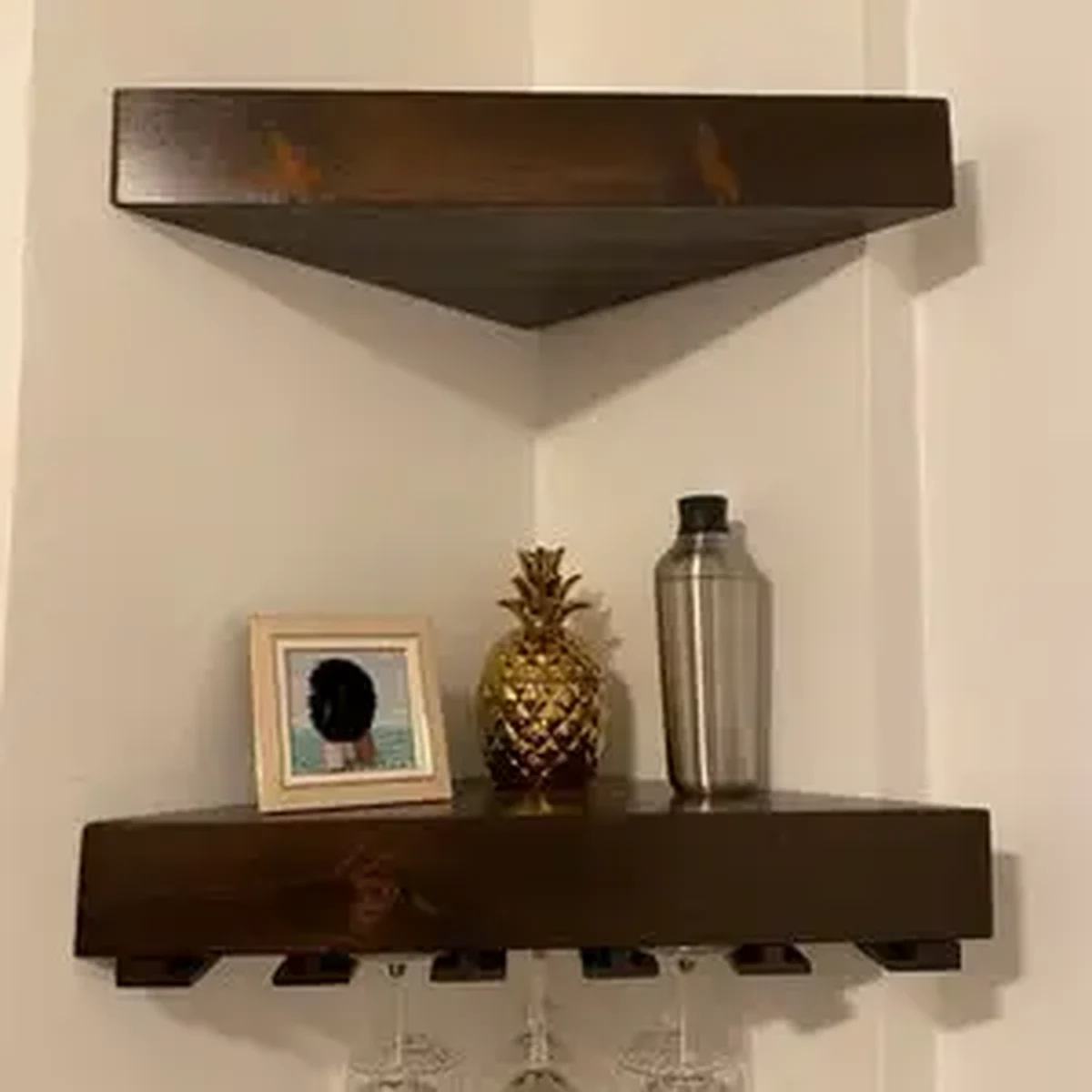 Classic Glass Floating Wine Rack