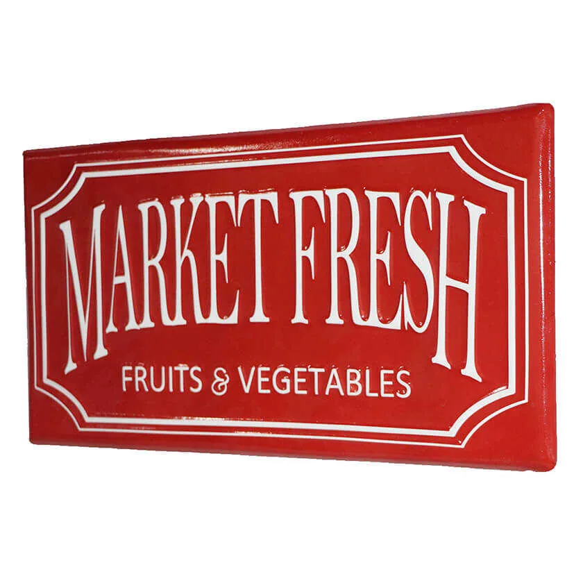 metal wall sign