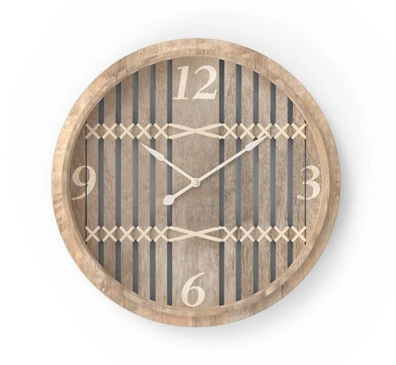 Rustic Farmhouse Barn Wood Wall Clock