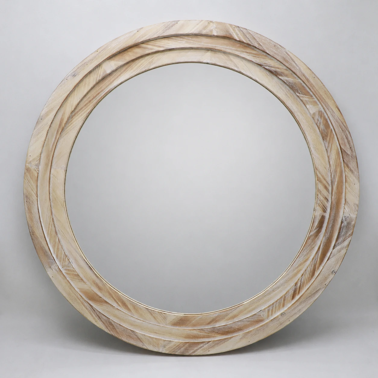vintage round wall mirror