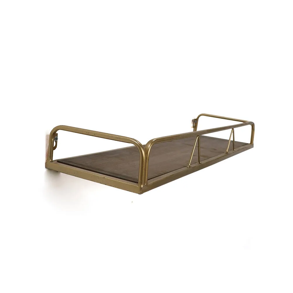 wooden/metal wall shelf for storage