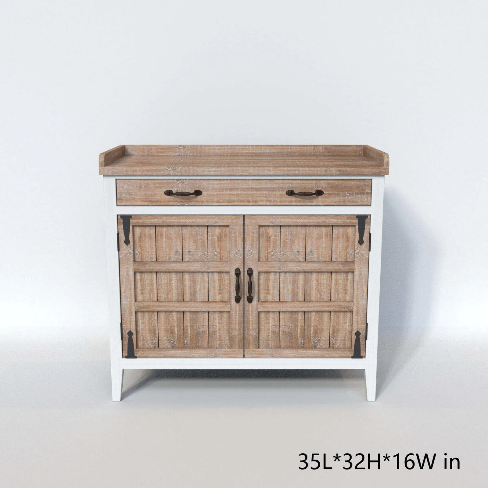wooden storage cabinet with Cabinet door mirror